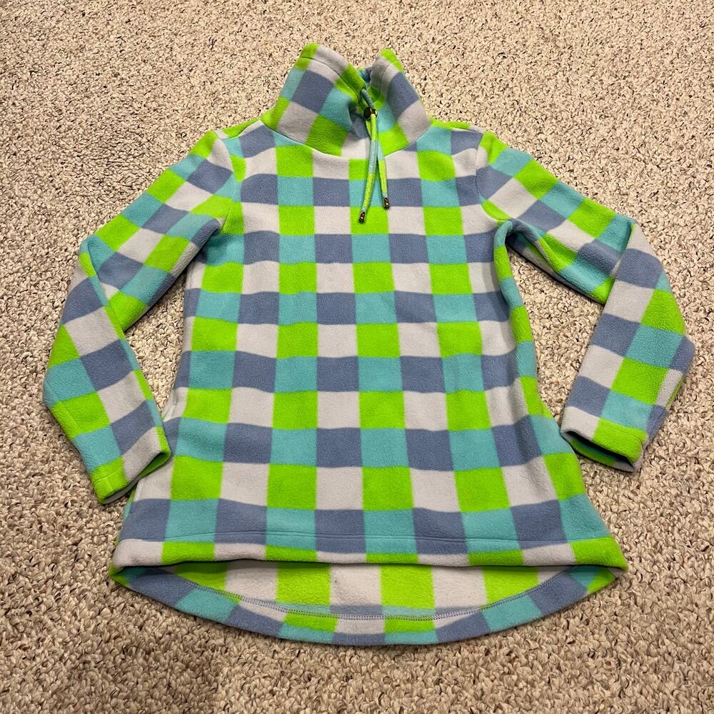 Dudley Stephens Blue and Green Checkered Sweatshirt